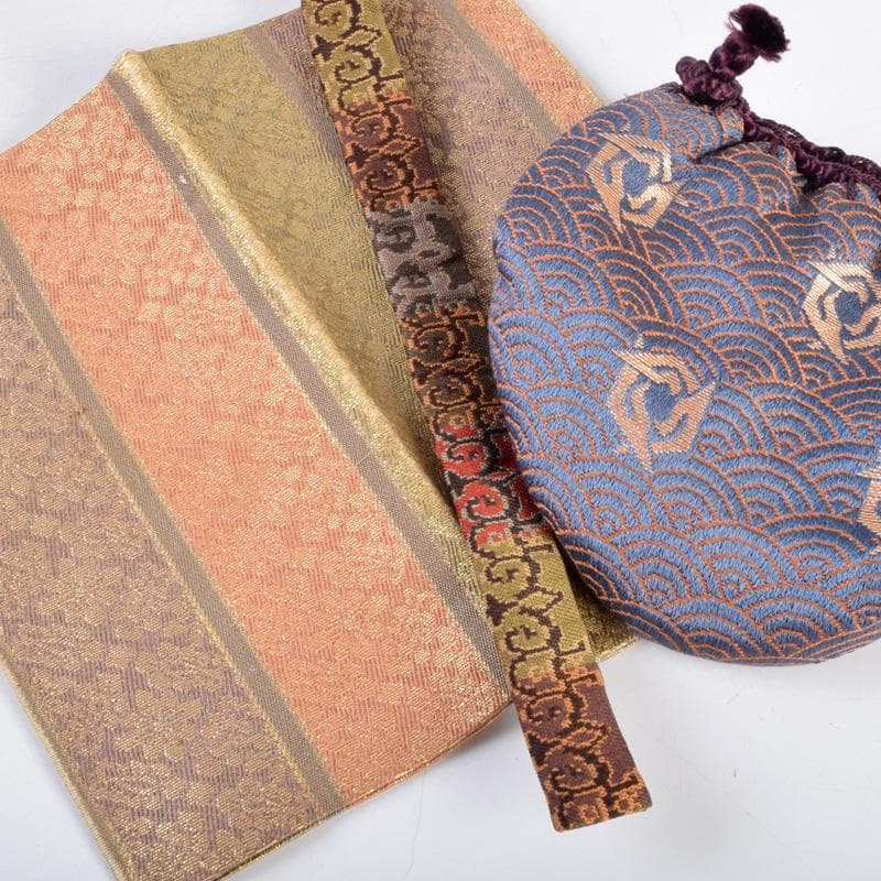 茶道具 春慶塗 利休茶箱 茶碗 振出など 九点 一式 仕覆付 M R9344