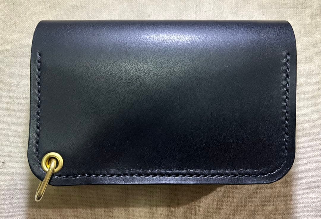 ミドル トラッカーウォレット 姫路レザー タンニン鞣し ギターピックポケット付き