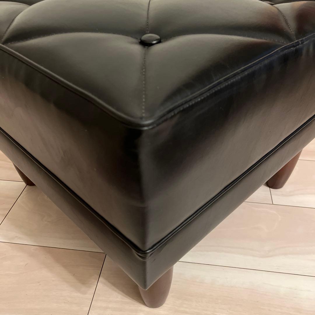 たかち様カリモク60 ブラック オットマン