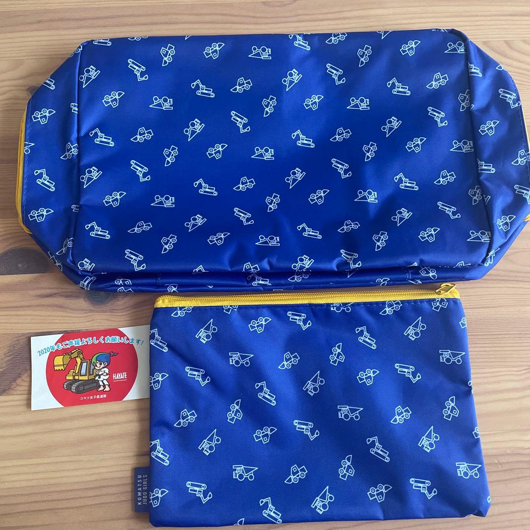 コマツ ミニカーセット 5個&ポーチ2個付き