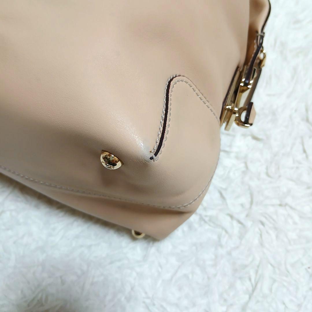 【TOD'S】 ２WAYハンドバッグ Dスタイリングミディアム レザー ベージュ