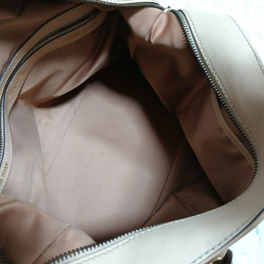 【TOD'S】 ２WAYハンドバッグ Dスタイリングミディアム レザー ベージュ