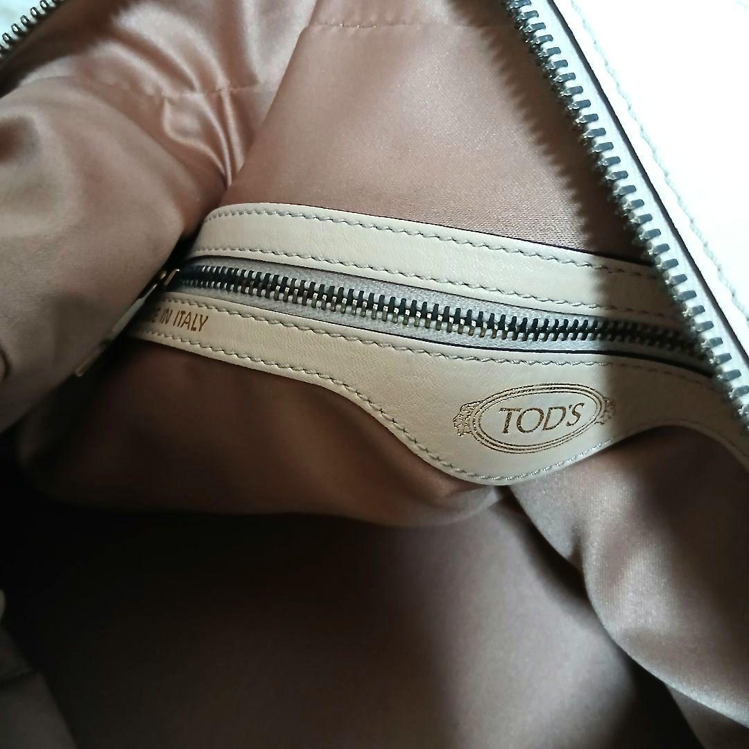 【TOD'S】 ２WAYハンドバッグ Dスタイリングミディアム レザー ベージュ