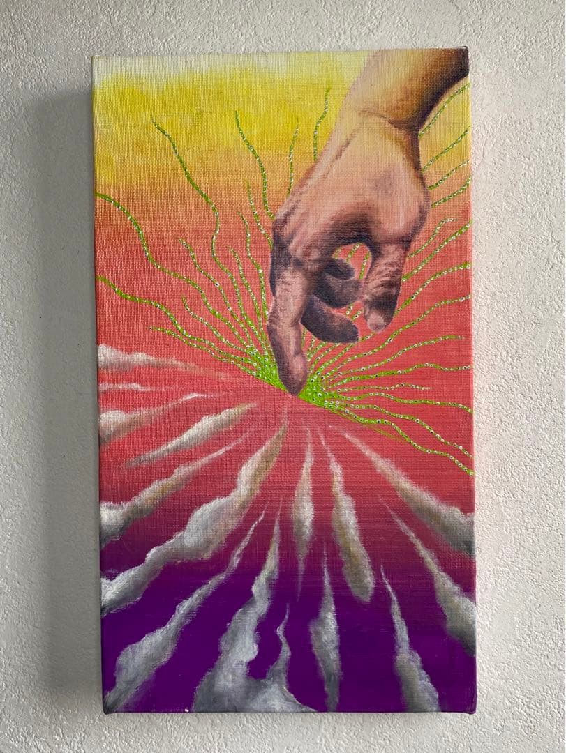 アート作品　ポップアート　絵画　油絵　おしゃれ雑貨　現代アート　神秘的　絵