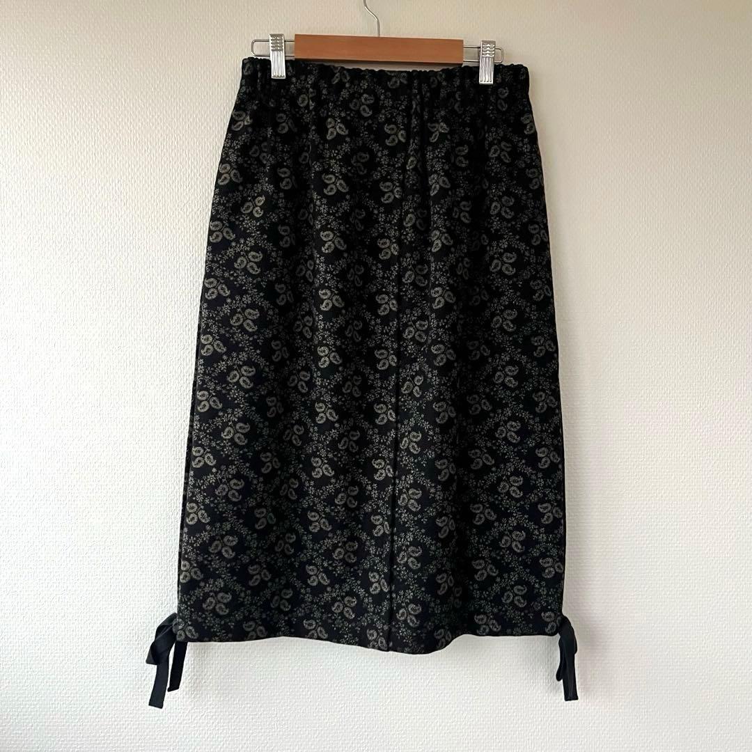 tricot COMME des GARCONS 花柄　スカート　ウールスカート