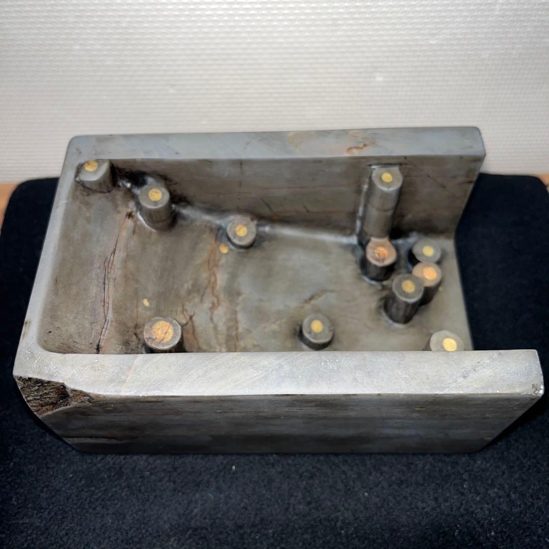 ⭕️中国端渓硯 太史研 綺麗な石紋と11眼柱 個性的 女性好み ⭕️中国