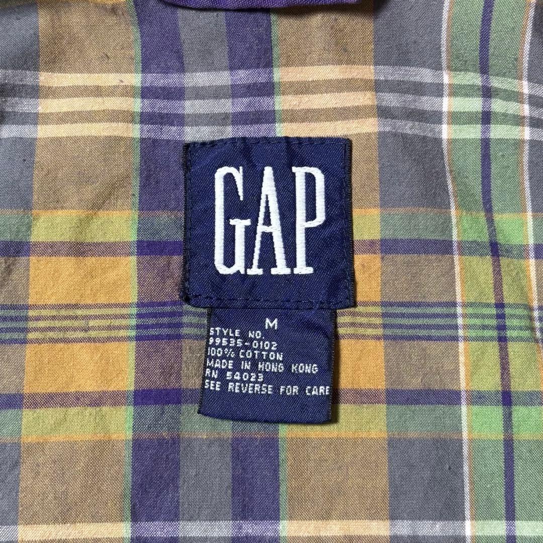 ほん古着90s OLD GAPオールドギャップフルジップパーカー紫パープル