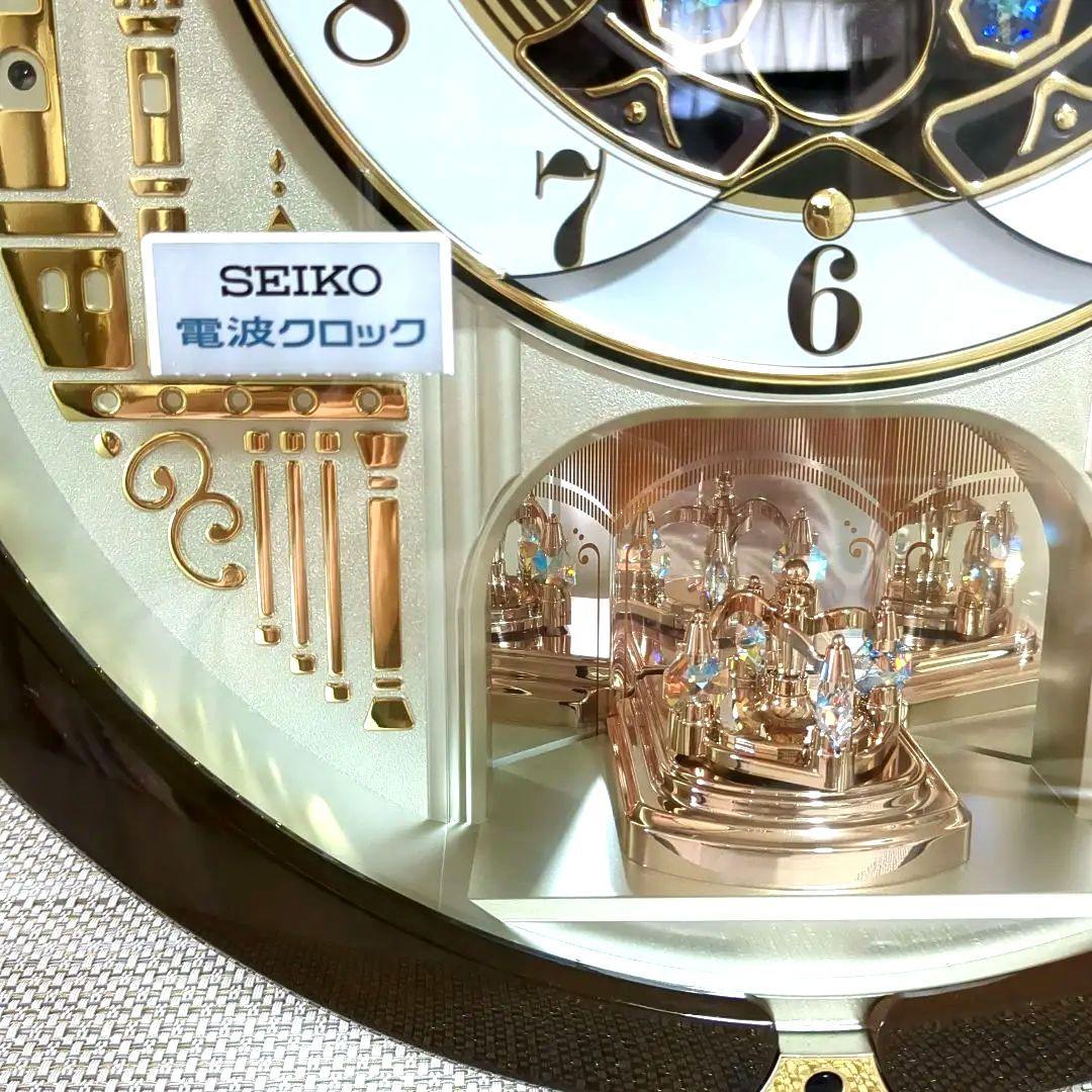 SEIKO　電波からくり掛時計　ウェーブシンフォニー　39曲　RE579B　美品
