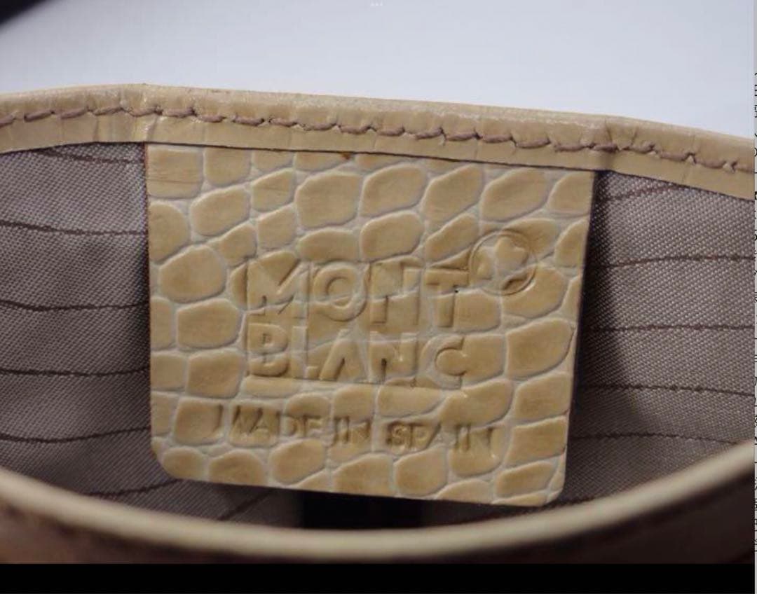 最高級2点セット☆モンブラン ボエム・クロコデザイン本革ペンポーチ