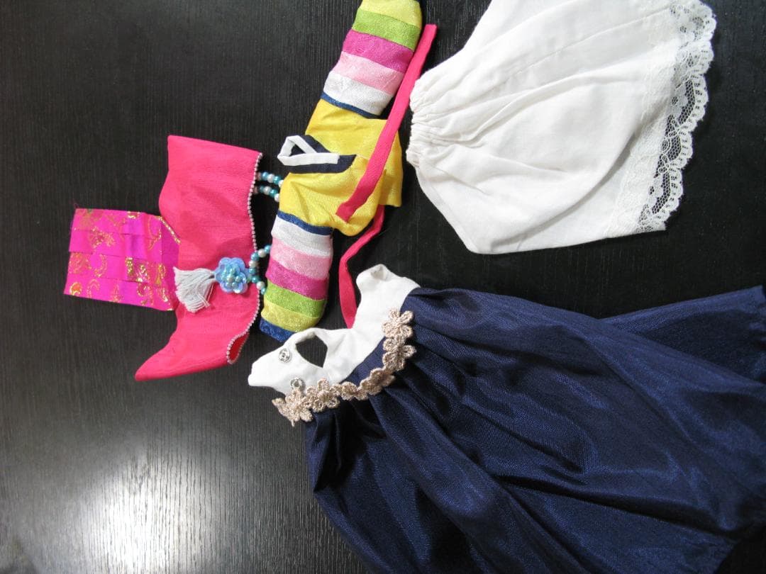 新品 ブライス ドール チョゴリ 韓服 ハンドメイド 韓流 世界唯一 ピンク帽