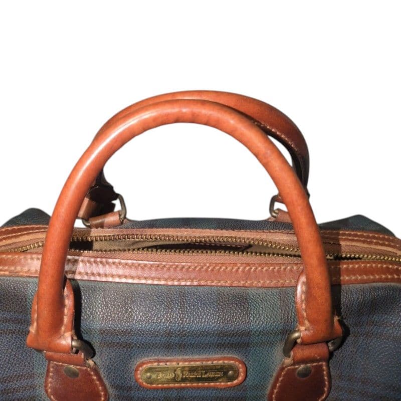 美品　ポロラルフローレン　ヴィンテージ　ミニボストン　ハンドバッグ