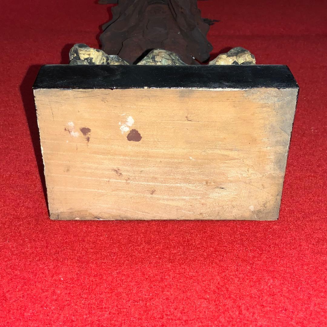 2326時代不明古い仏像⬛️韋駄天/勝負運⬛️木像木造置物御