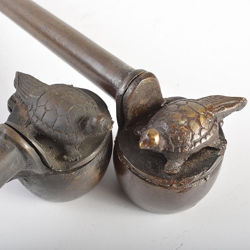 時代提げ物　書道具　古銅　矢立　15点まとめて　F　R7308