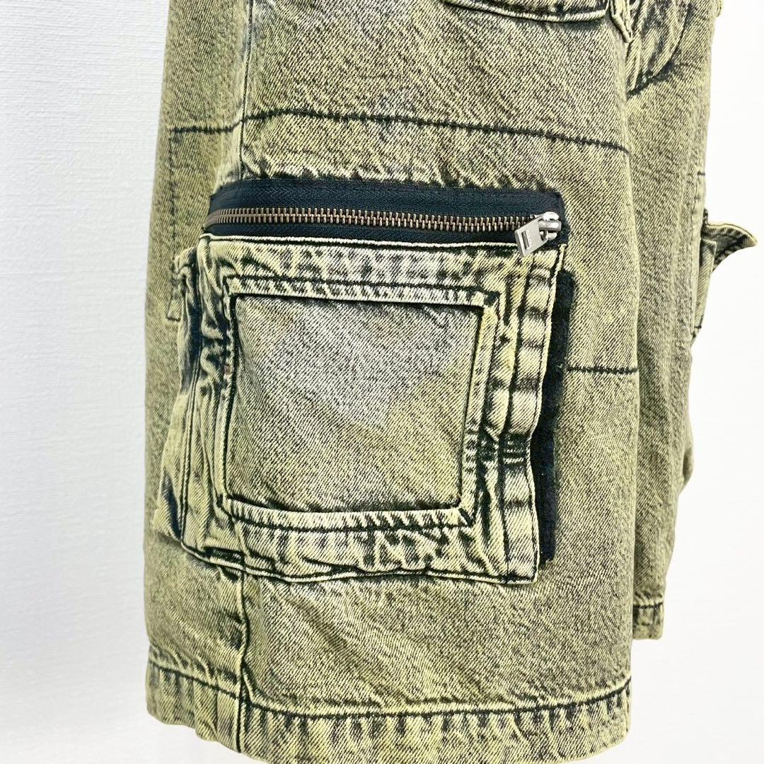 y2k❤️ DIESEL マルチポケット カーゴ ハーフパンツ