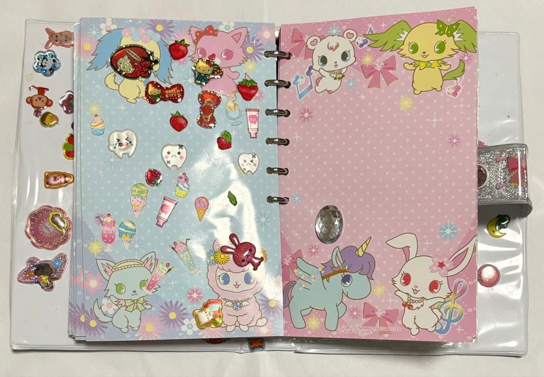 【完成品】★希少 レア時物★ジュエルペット シール帳 バインダー付き 平成女児