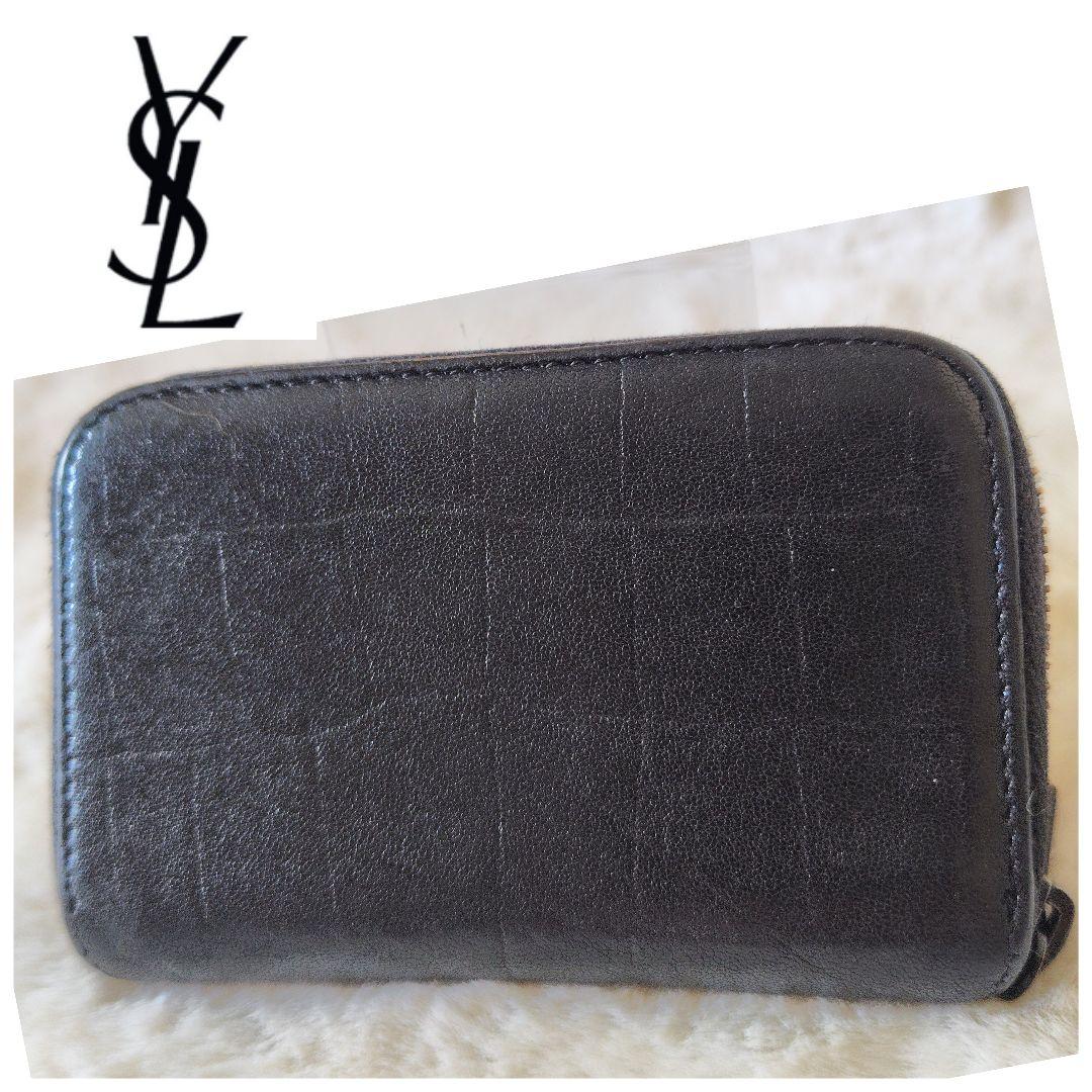 Yves Saint Laurent カサンドラ クロコ型押し ケース