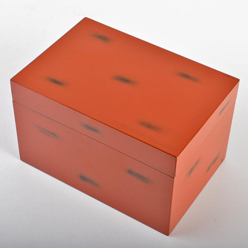 茶道具　朱塗　茶箱　黒茶碗　平安春峰作振出など　五点　一式　V　R6873