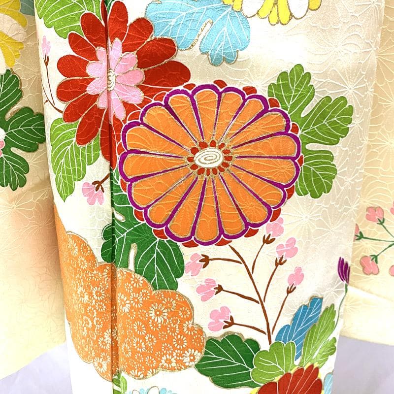 508ag33■七五三 七歳 女児 着物&袋帯&長襦袢 ■状態良好