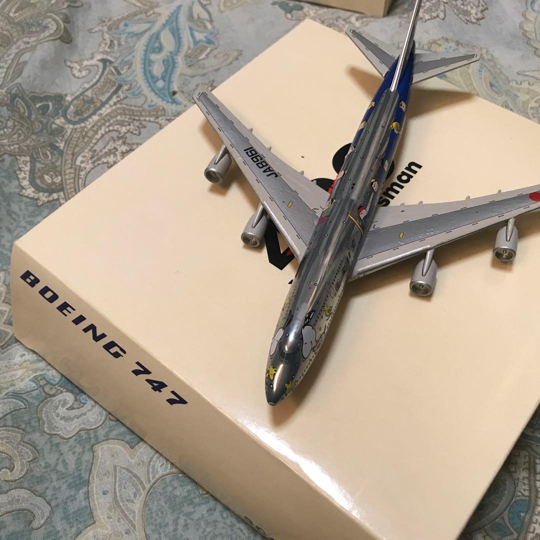 ANA 全日空 B747 スヌーピージェット 1/400 シルバーJA8961 L108799964
