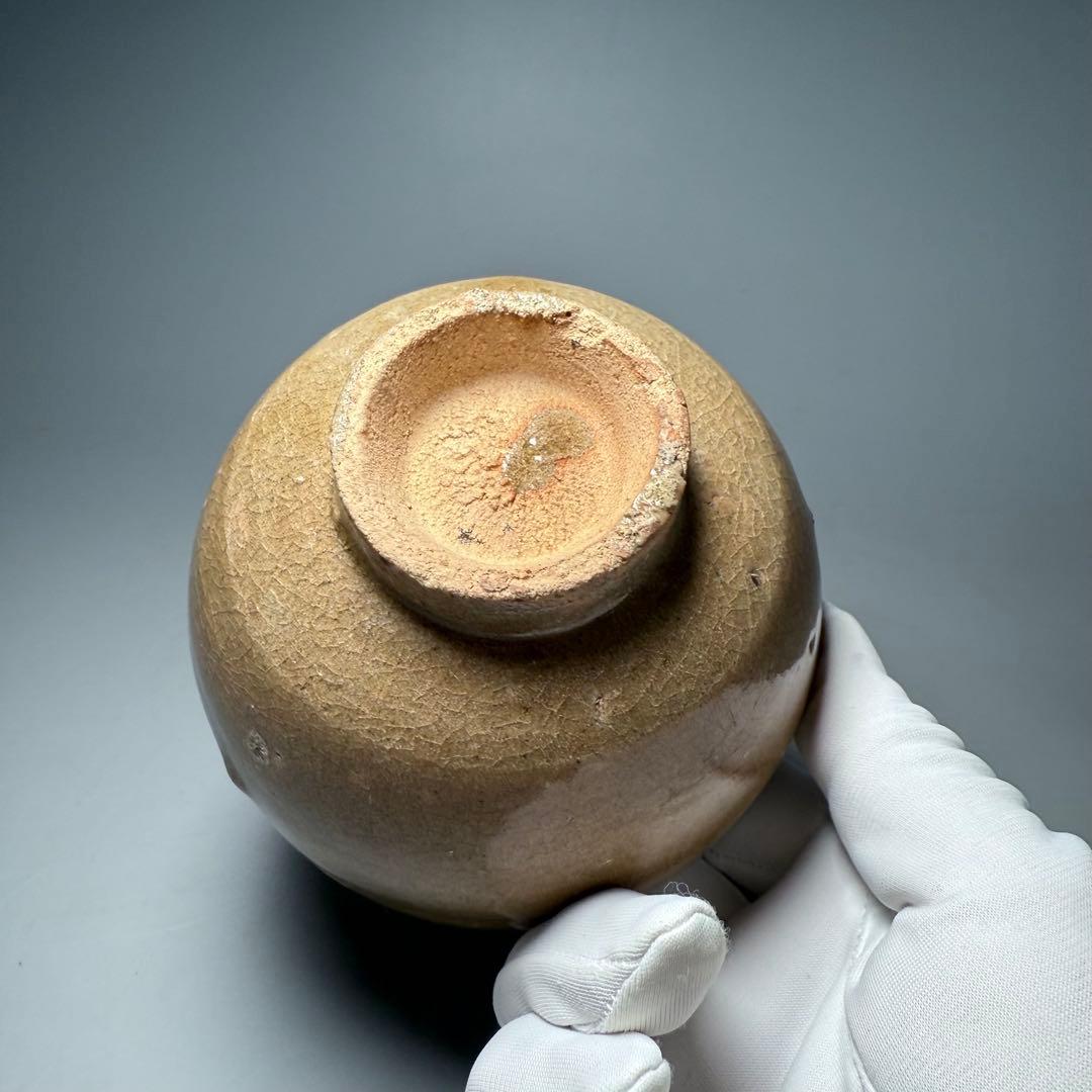 古唐津　無地唐津　奥高麗茶碗　古美術　蒐集家旧蔵　茶道具　飴釉　桃山〜江戸期