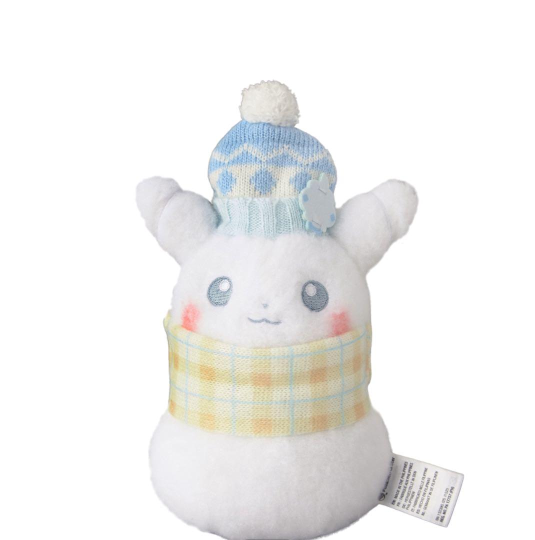 ポケモン　ぬいぐるみ　ピカチュウとゆきあそび　ゆきだるま　カビゴン　ヤドン