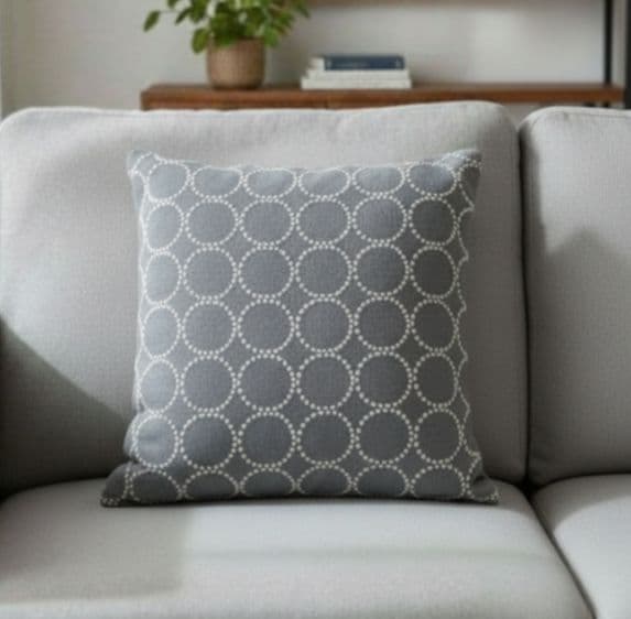 KAZKAZ❤パイピングクッションカバー❤black＆grey