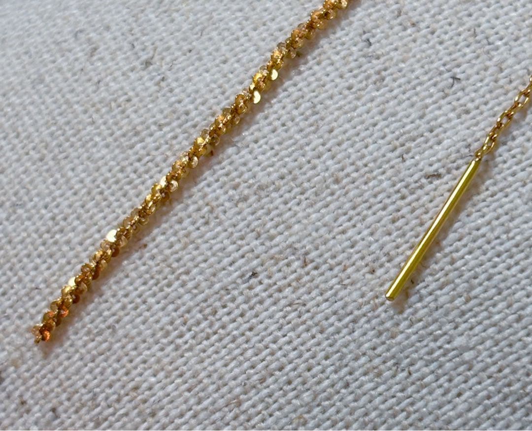 gram ピアス K18 YG setaria PAIR