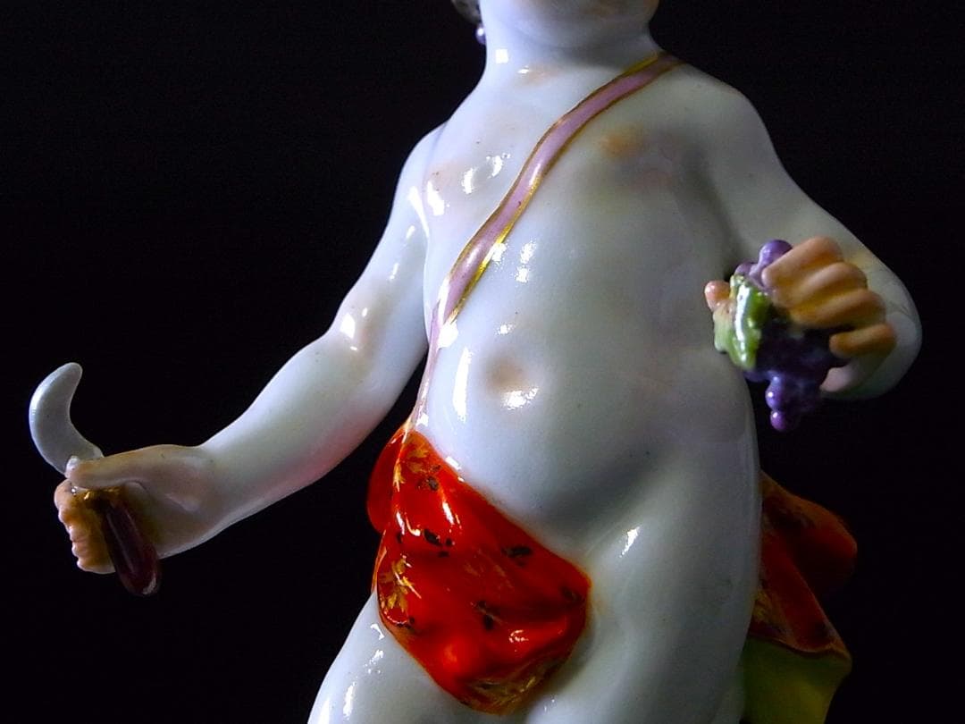 E860 】 真作保証品 マイセン 20世紀初頭作品 磁器人形 四季の寓意像