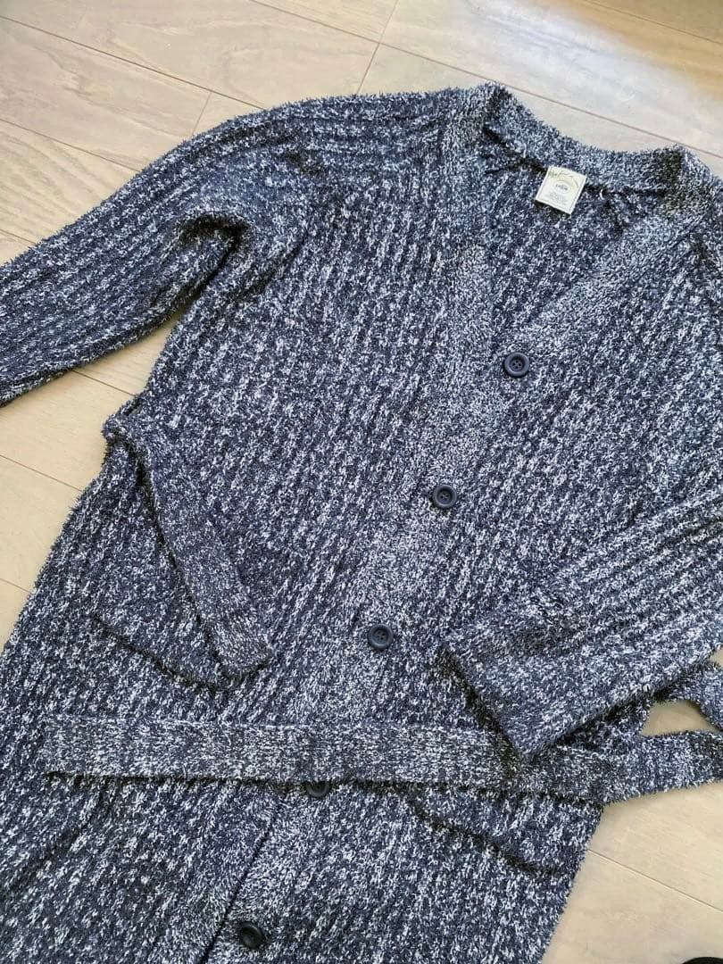 美品　ジェラートピケ　ニット　セットアップ　グレー　ネイビー