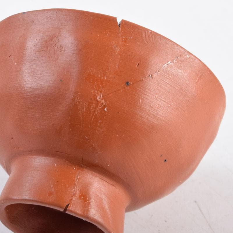 常滑焼 間野弥平作 朱泥 手捻り 小さな茶器揃 共布共箱 V