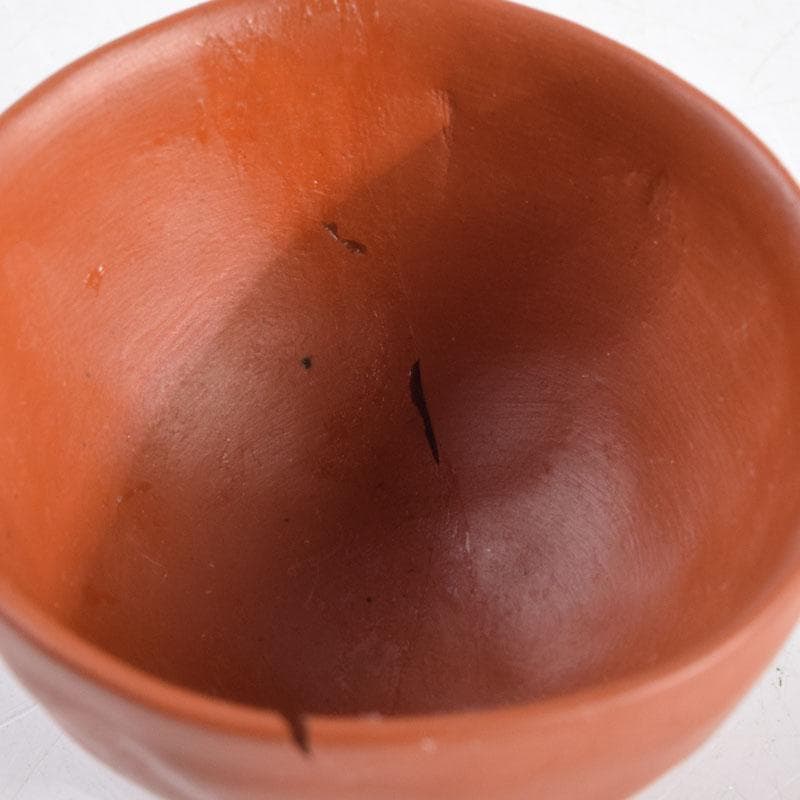 常滑焼 間野弥平作 朱泥 手捻り 小さな茶器揃 共布共箱 V