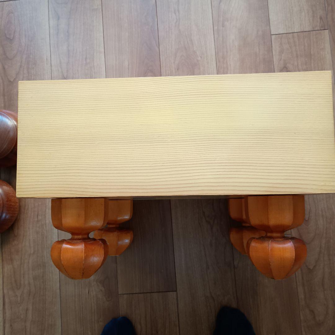 高級碁盤（17.2cm）柾目 蛤白石（180） 那智黒石（181）