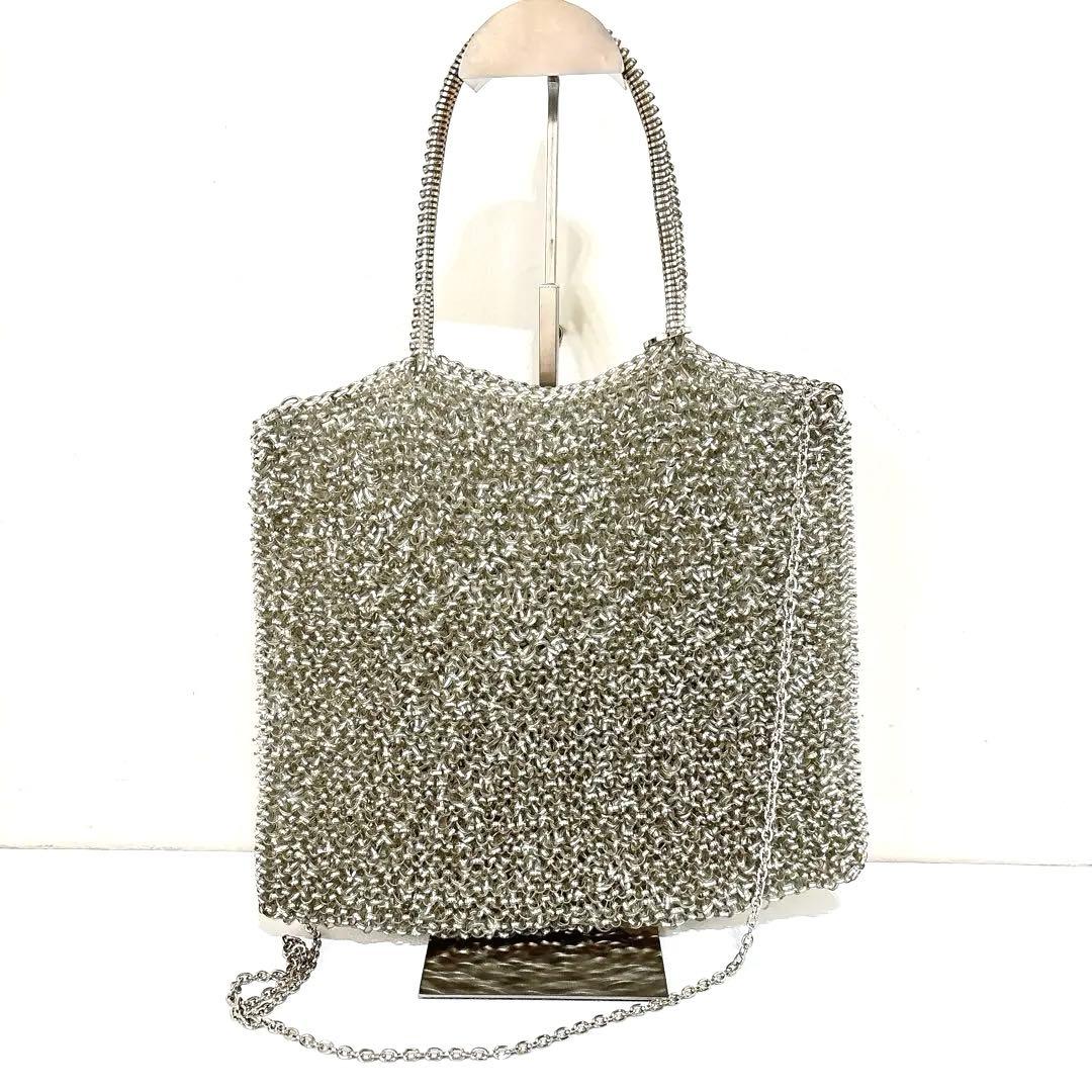 ANTEPRIMA アンテプリマ　ワイヤーバッグラージ シルバー　チェーン