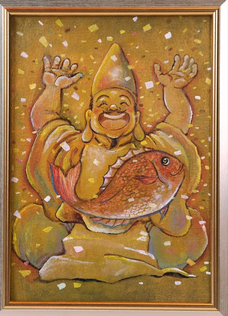 七福神 恵比寿 仏像 高岡銅器 工芸品 日本製 置物 開運 玄関 商売繁盛