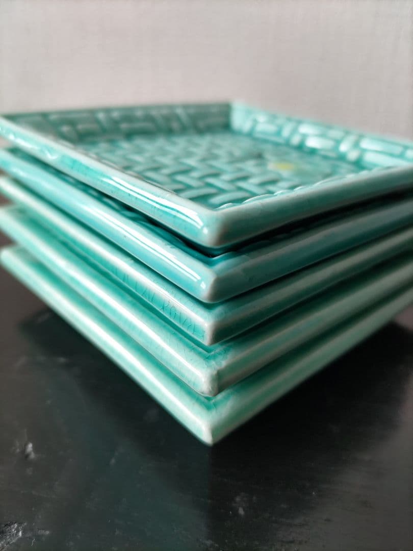 珉平焼網目豆皿5枚セット