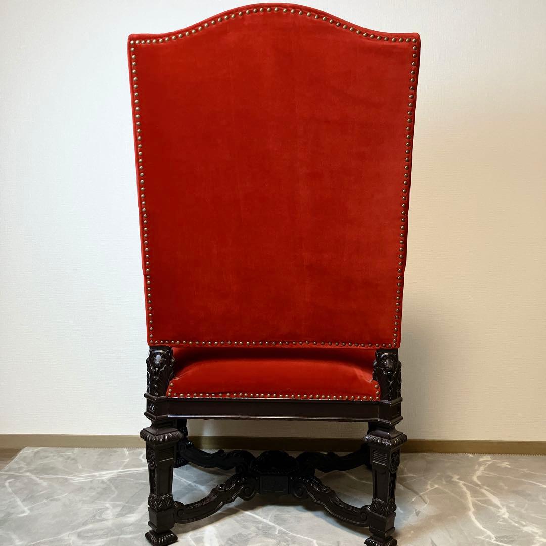 玉座】 ネオバロック様式 ベルベット アームチェア ヴィンテージ
