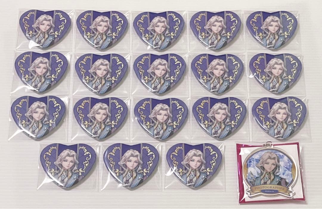 第五人格 写真家 アカデミーカフェ スイパラ ハート缶バッジ