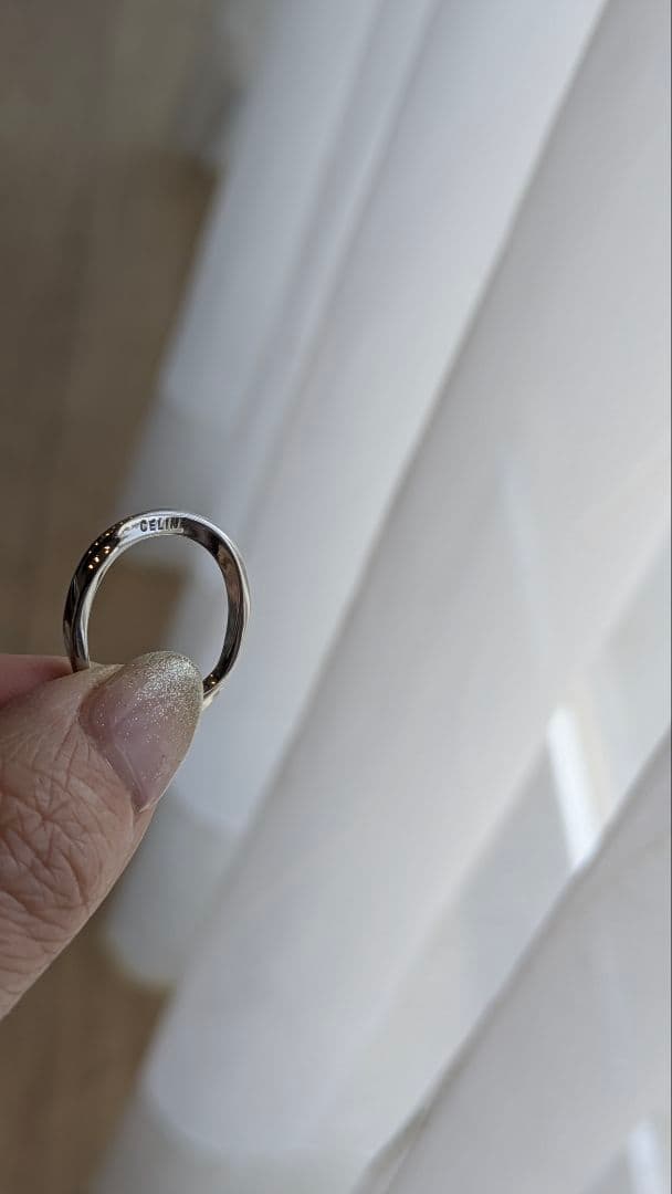 シルバー ツイストバンドリング　CELINE
