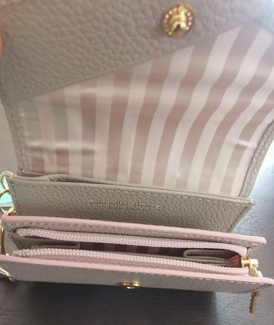 (新品)サマンサタバサ 牛革ミニミニ財布・ケース・キーフォルダー