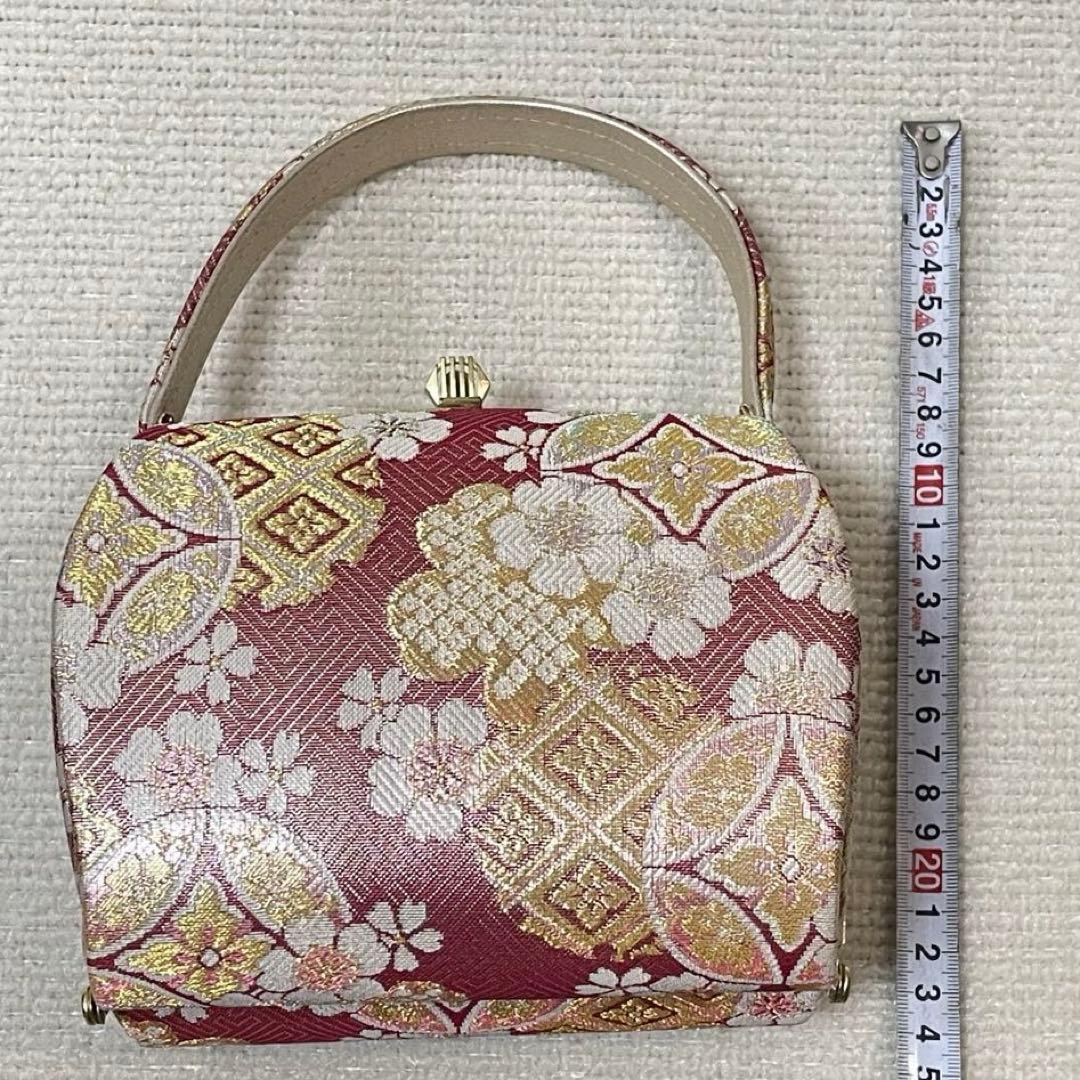 帯地の豪華な振袖用 バック 草履 セット（ふっくら鼻緒で痛くなりにくい♪）