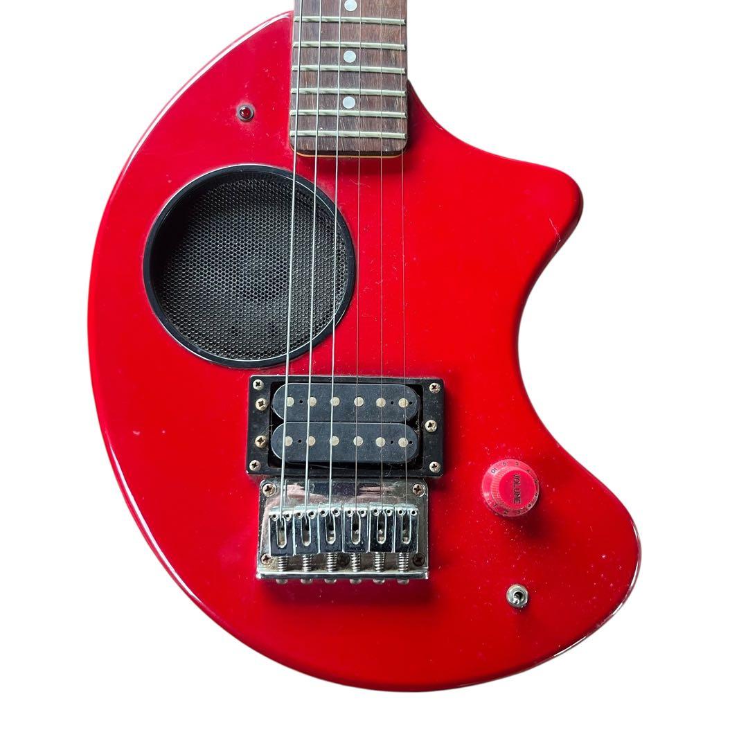 【メ1224-68】FERNANDES エレキギタースピーカー内蔵 レッド 現状