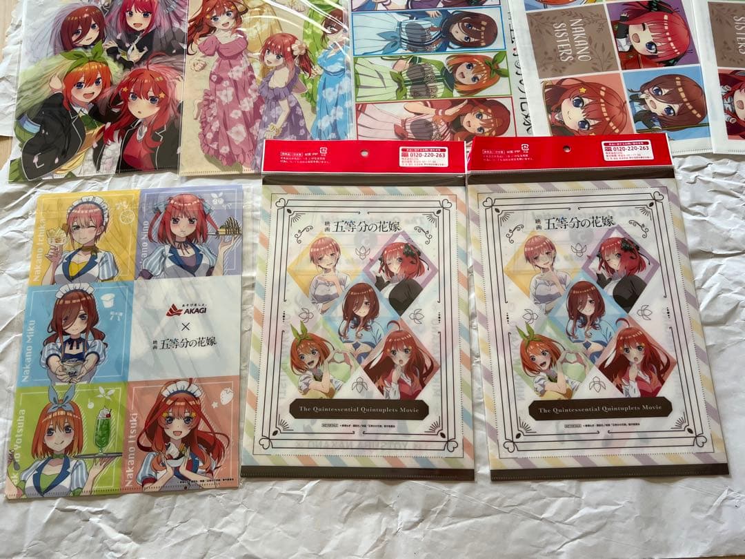 五等分の花嫁　クリアファイル　多数　まとめ売り