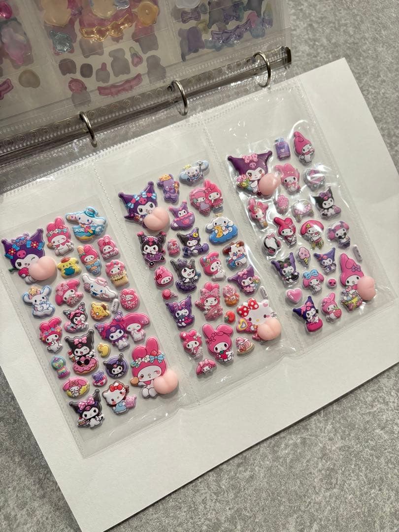 シール帳完成品　A4 ファイル 1冊 33シート　ボンドロ　24h発送　平成女児