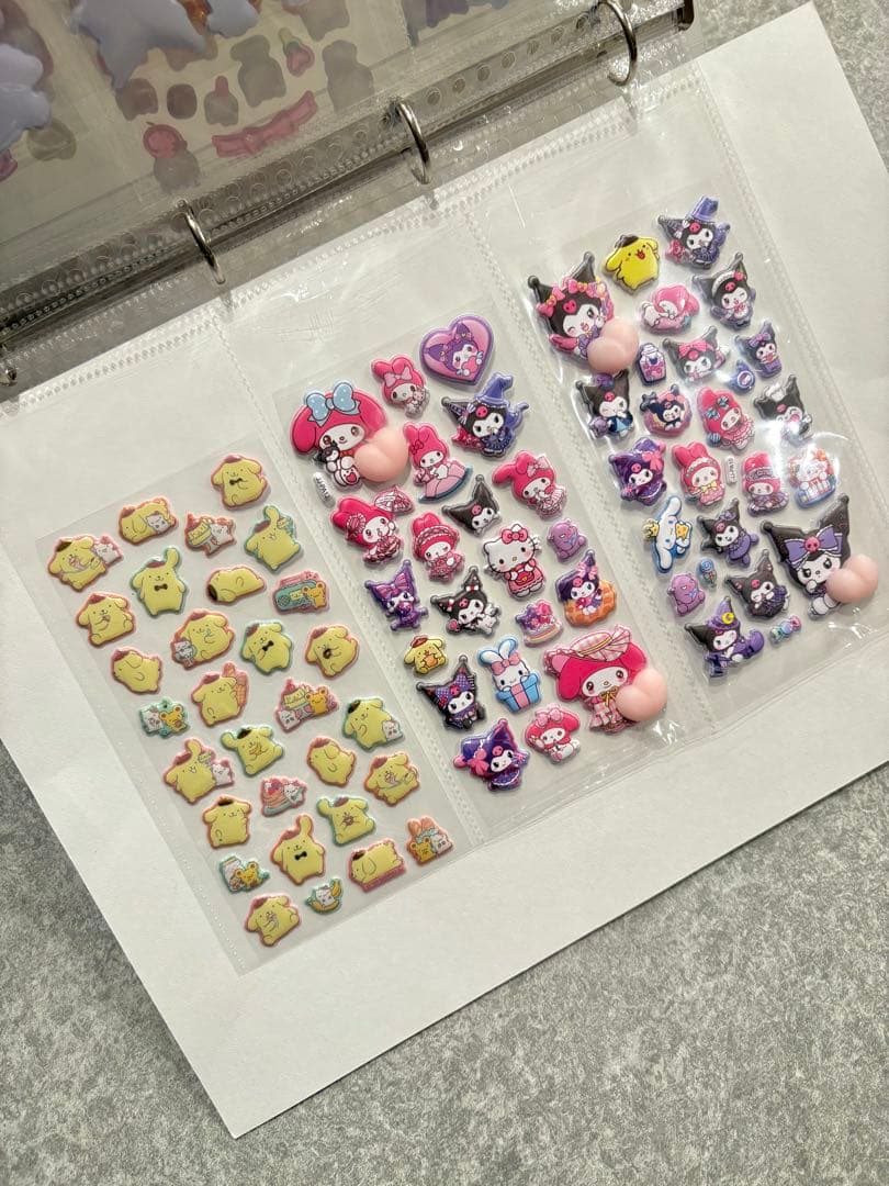 シール帳完成品　A4 ファイル 1冊 33シート　ボンドロ　24h発送　平成女児