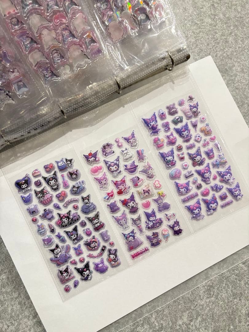 シール帳完成品　A4 ファイル 1冊 33シート　ボンドロ　24h発送　平成女児