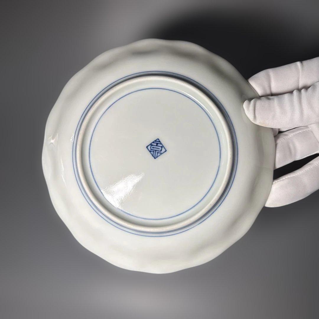 昭和初期 十一代今右衛門 今泉今右衛門 錦 海老文様皿