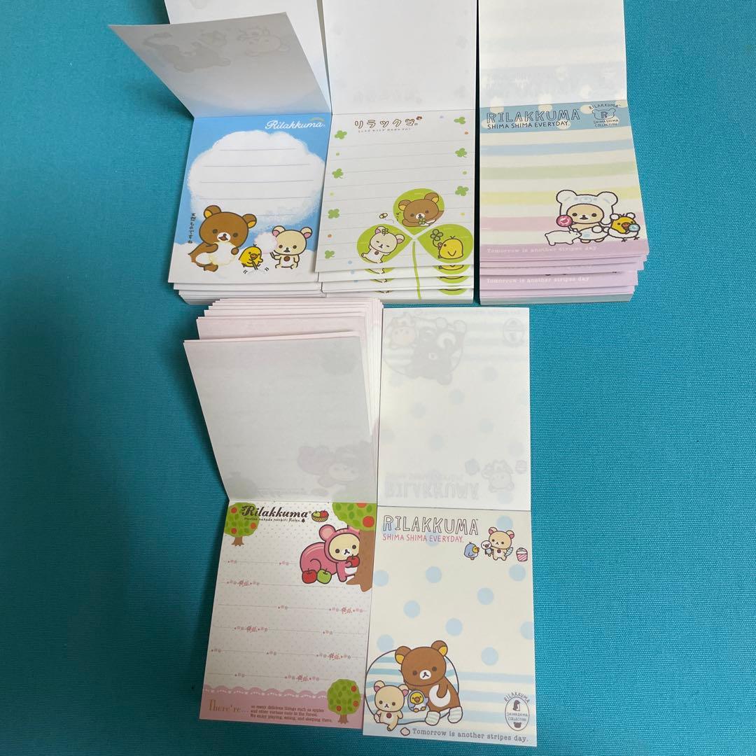 サンエックス リラックマ コリラックマ キイロイトリ メモ帳 5個セット