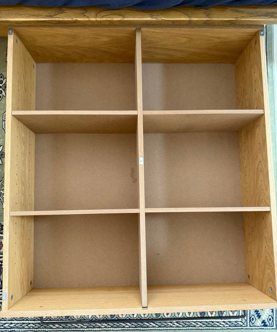 【無印良品】ベッド下収納・大・オーク材25㎝高×2個