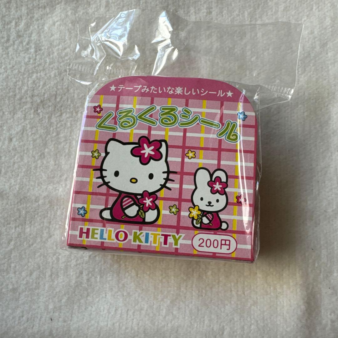 レア! ハローキティ タイル風シール トロピカル シール 平成レトロ