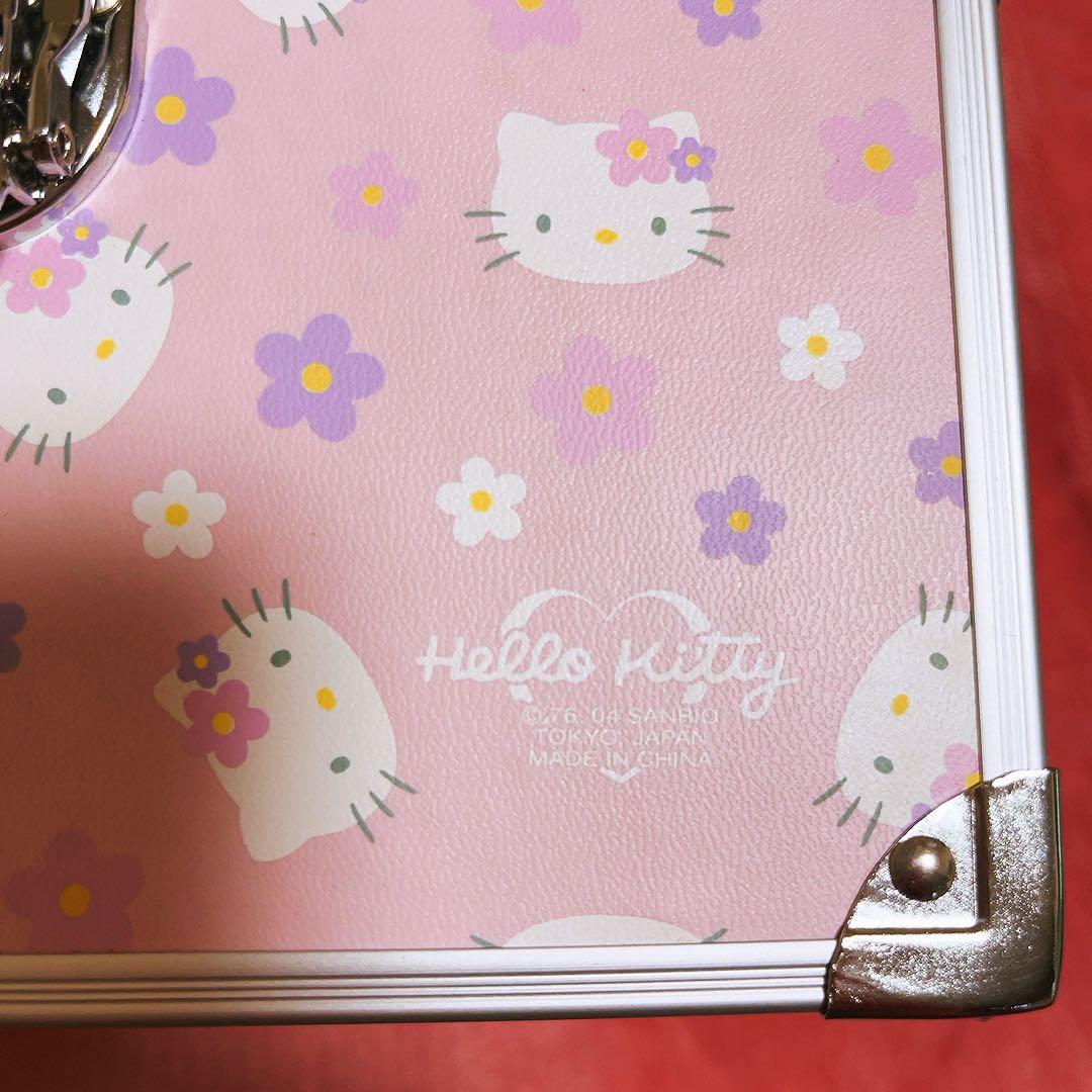 希少レア　ハローキティ　コスメケース　バニティ　ミラー付き　平成レトロ　サンリオ